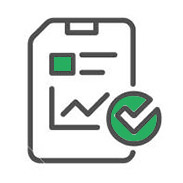Lock with check line icon. private locker sign.